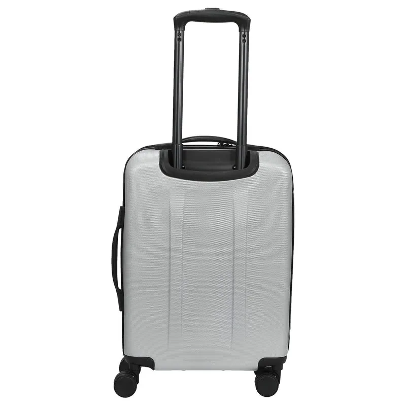 Valentino Bags Lexplor - 4-Rollen-Kabinentrolley mit Vortasche 14" 55 cm (silver)
