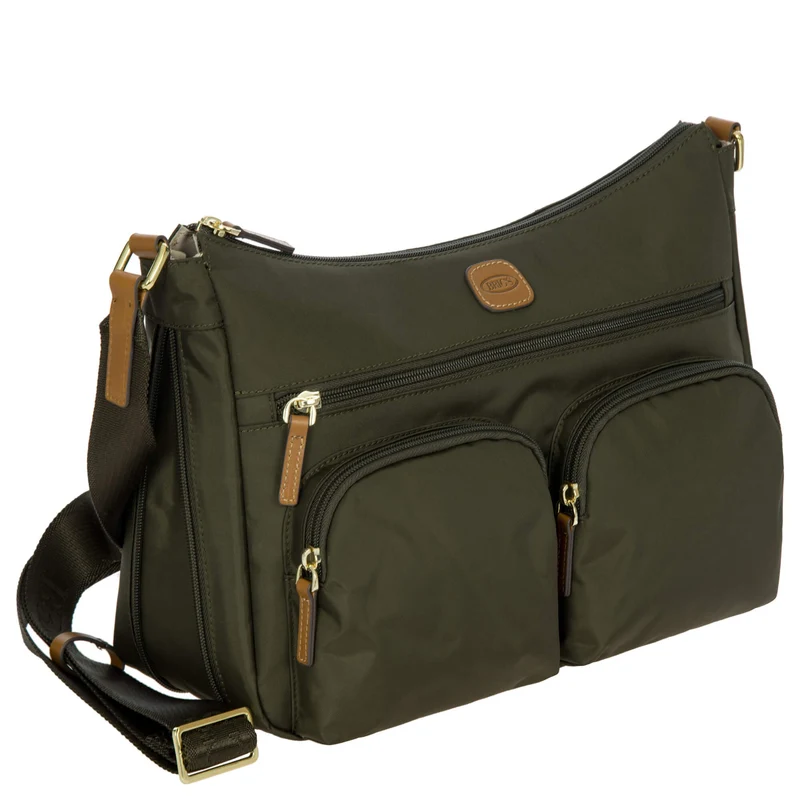 Brics X-Bag Shopper M - Schultertasche 34 cm (olive)