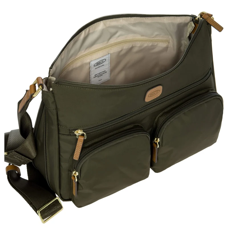 Brics X-Bag Shopper M - Schultertasche 34 cm (olive)