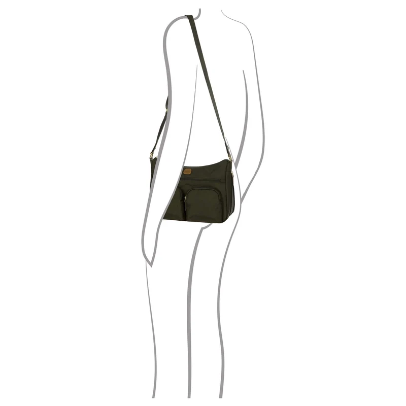Brics X-Bag Shopper M - Schultertasche 34 cm (olive)