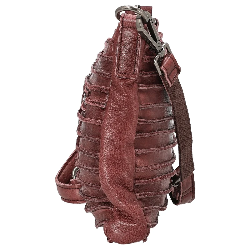 FREDsBRUDER Riffel Crossbag - Umhängetasche 27 cm (barolo red)