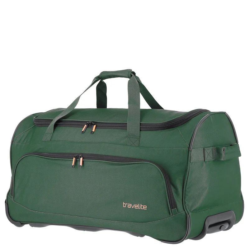 Travelite Basics Fresh - Rollenreisetasche 89L 71 cm (dunkelgrün)