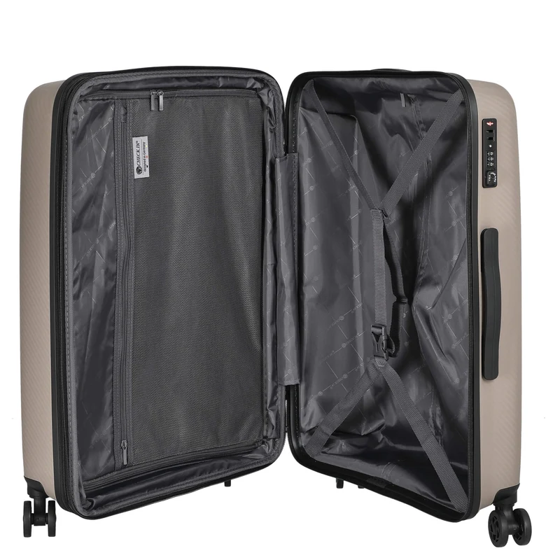 CHECK.IN St. Louis - 4-Rollen-Trolley 67 cm erw. (taupe)