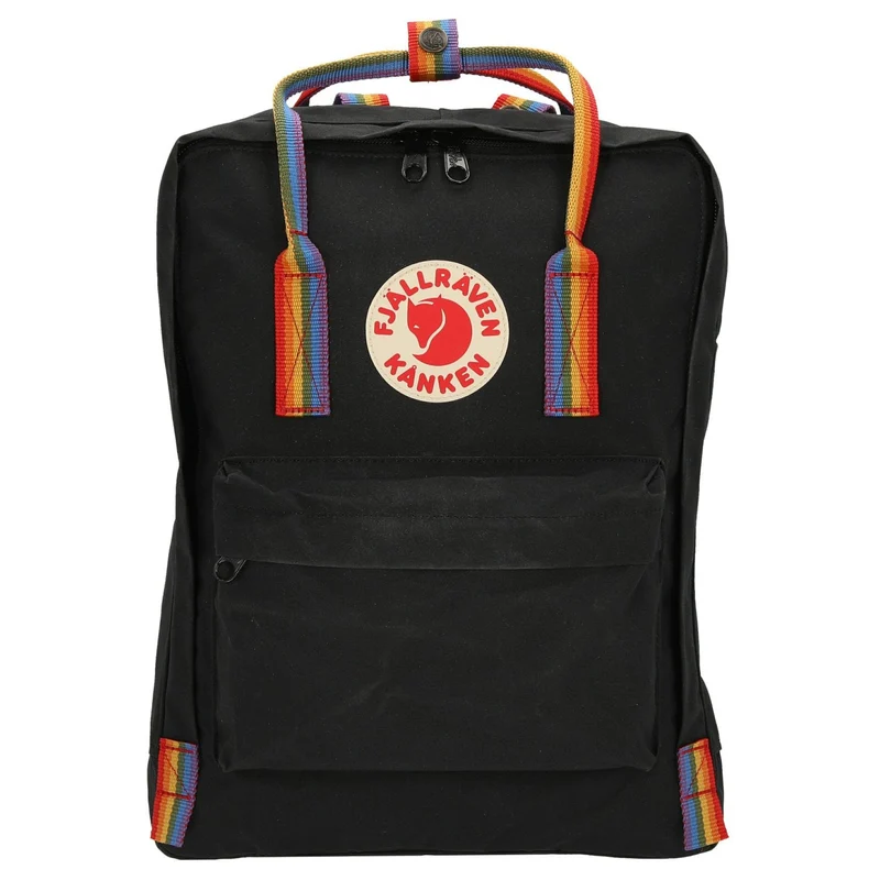 Fjällräven Kånken Rainbow - Rucksack 38 cm (black-rainbow pattern)