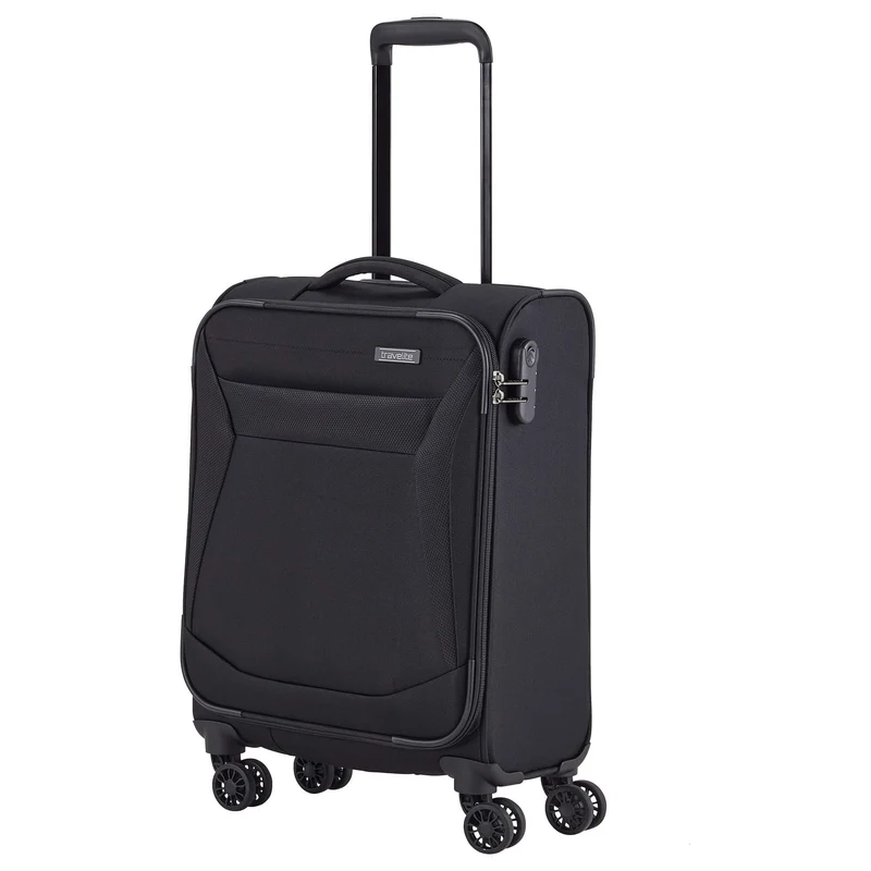 Travelite Chios - 4-Rollen-Kabinentrolley S 55 cm (schwarz)