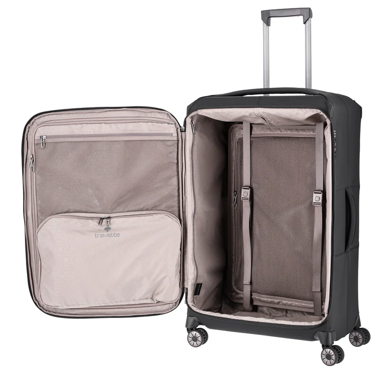 Travelite Priima - 4-Rollen-Trolley L 79 cm erw. (black)