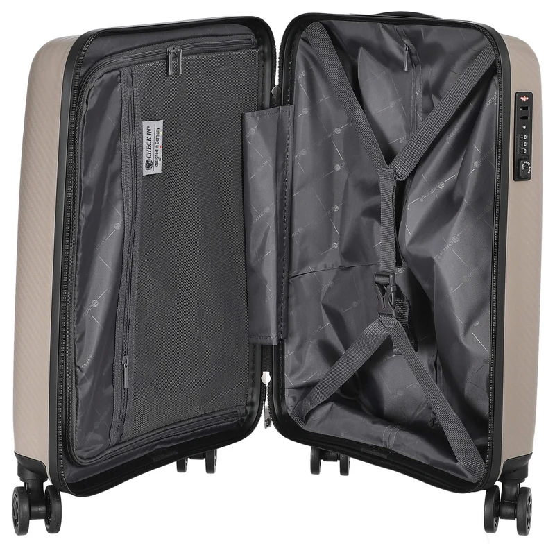 CHECK.IN St. Louis - 4-Rollen-Kabinentrolley 55 cm (taupe)