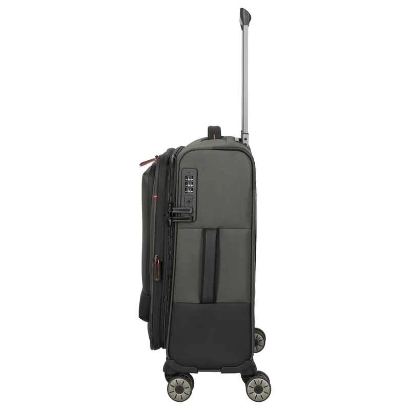 Travelite Crosslite - 4-Rollen-Kabinentrolley S 55 cm erw. (oliv)