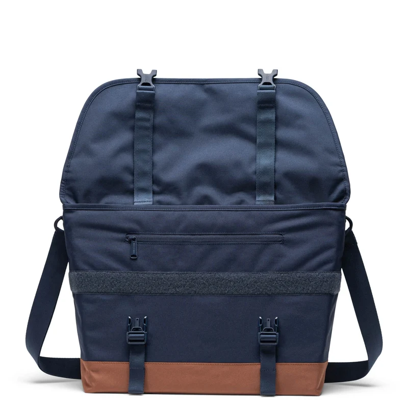 Herschel Cove Messenger - Umhängetasche 16" 50 cm (navy/saddle brown)