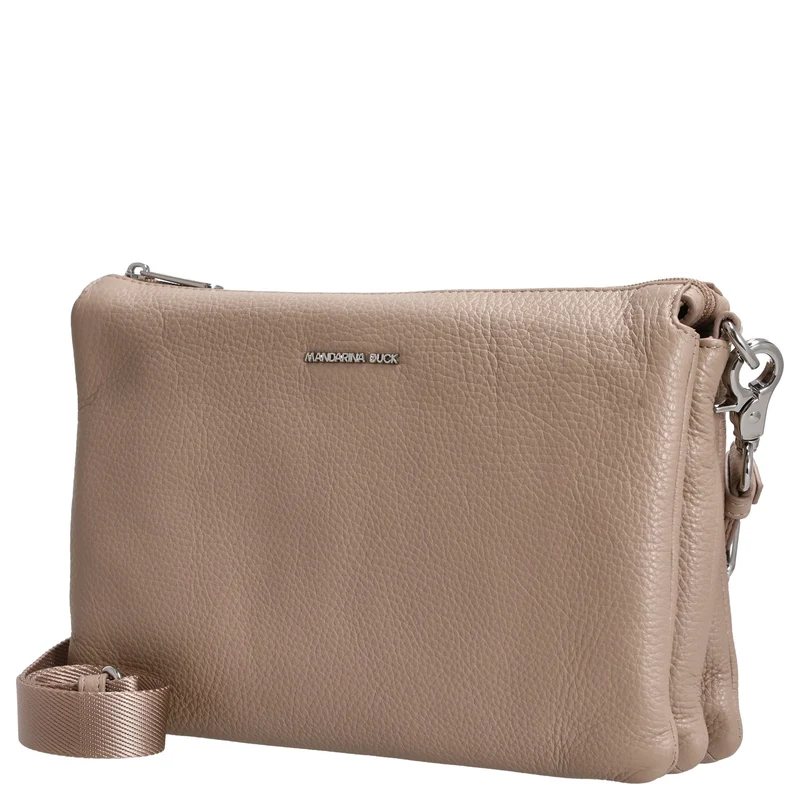 Mandarina Duck Mellow Leather - Umhängetasche 28 cm (warm taupe)