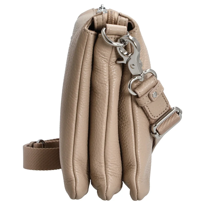 Mandarina Duck Mellow Leather - Umhängetasche 28 cm (warm taupe)