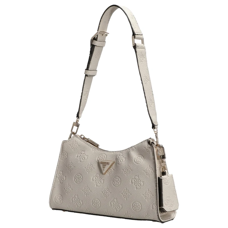 Guess Cresidia II Top Zip - Schultertasche 27 cm (bone logo)