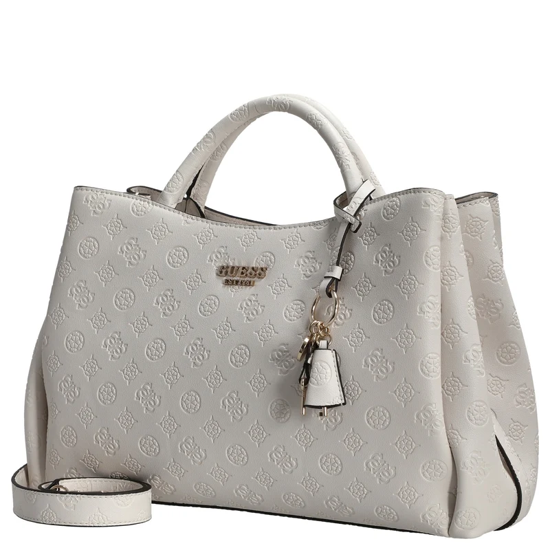 Guess Phoebe - Henkeltasche 33 cm (off white logo)