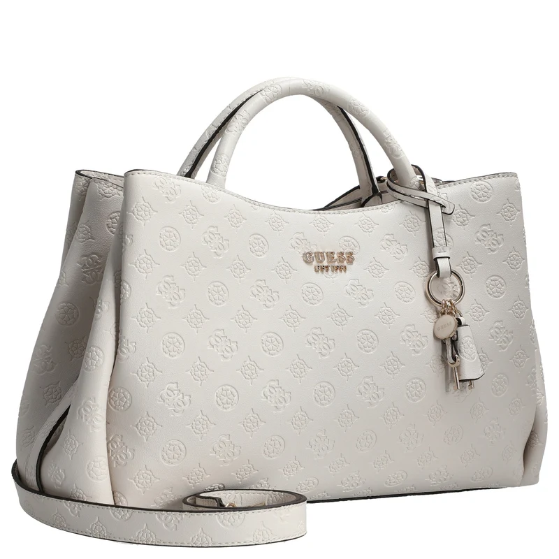 Guess Phoebe - Henkeltasche 33 cm (off white logo)