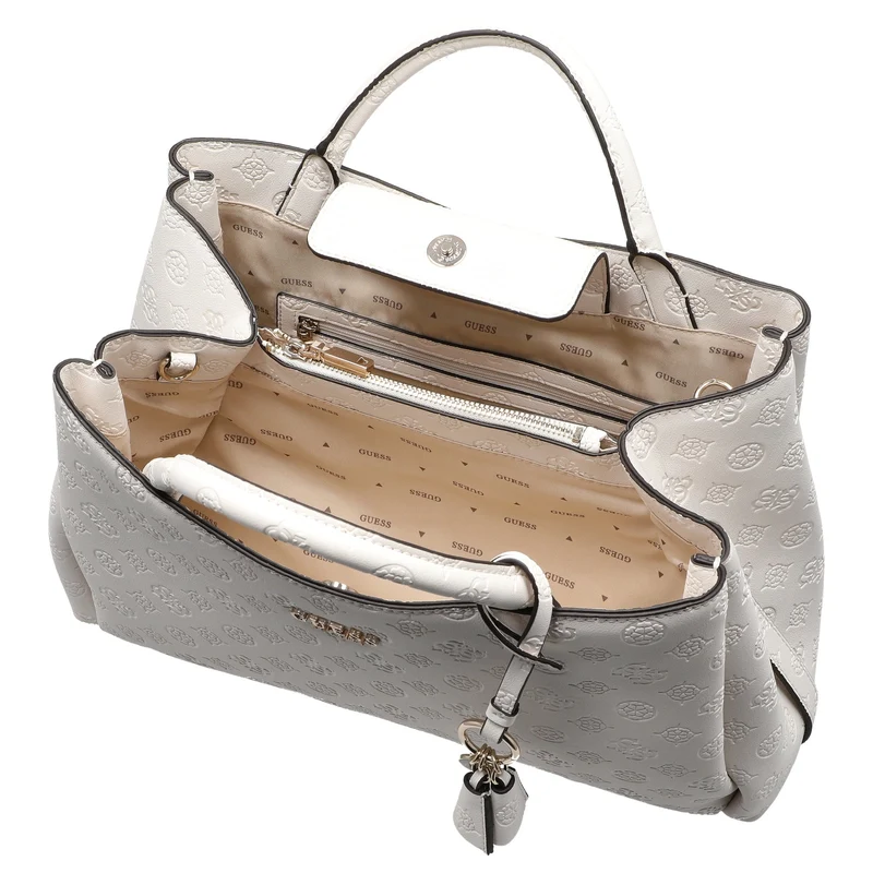 Guess Phoebe - Henkeltasche 33 cm (off white logo)
