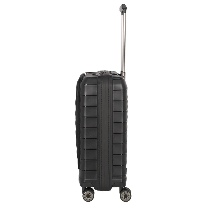 Travelite Mooby - 4-Rollen-Kabinentrolley mit Vortasche S 55 cm (black)