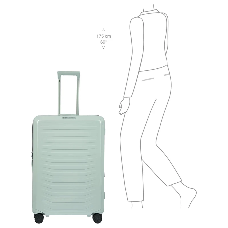 Porsche Design Roadster Hardcase - 4-Rollen-Trolley L 75 cm erw. (chalk shiny)