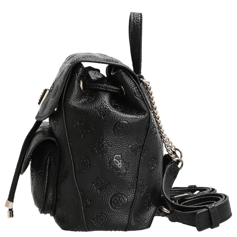 Guess Cresidia II SML - Rucksack (black logo)