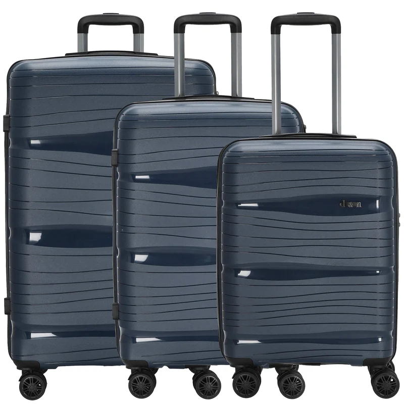 D&N Travel Line 4300 - Trolley-Set 3tlg. (dunkelblau)
