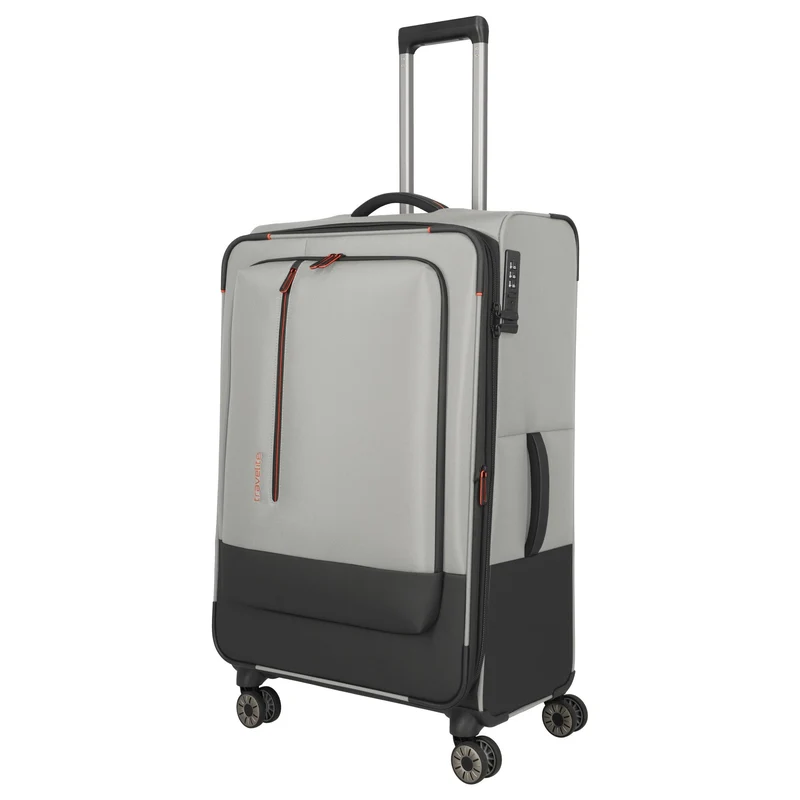 Travelite Crosslite - 4-Rollen-Trolley L 77 cm erw. (natur)