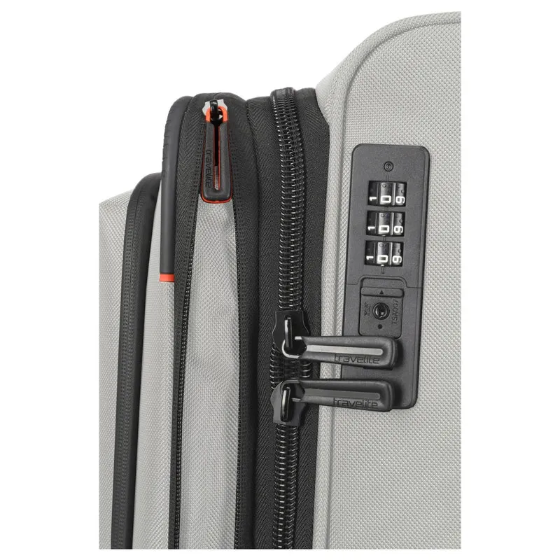 Travelite Crosslite - 4-Rollen-Trolley L 77 cm erw. (natur)
