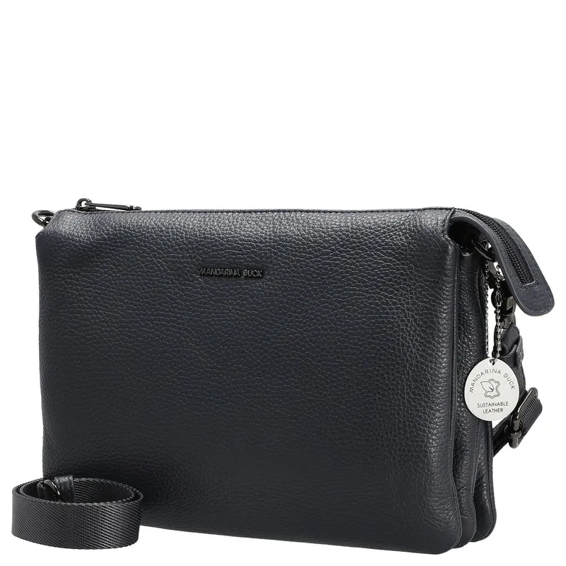 Mandarina Duck Mellow Leather - Umhängetasche 28 cm (dress blue)