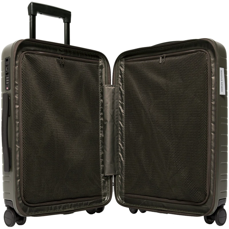 Horizn Studios M5 Essential - 4-Rollen-Kabinentrolley mit Vortasche S 55 cm (dark olive)