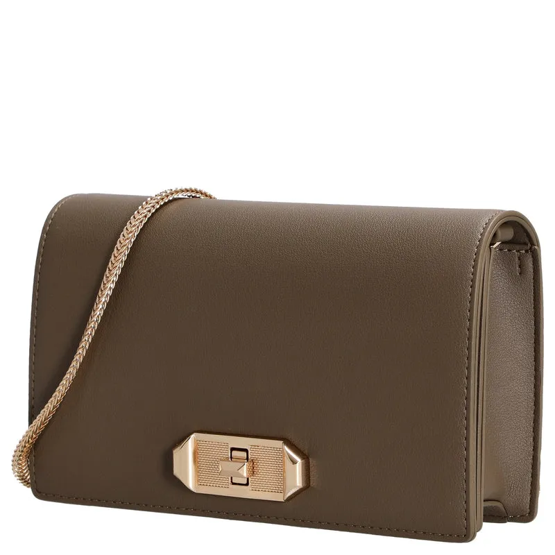 Seidenfelt Eiby - Clutch 21 cm (khaki green)