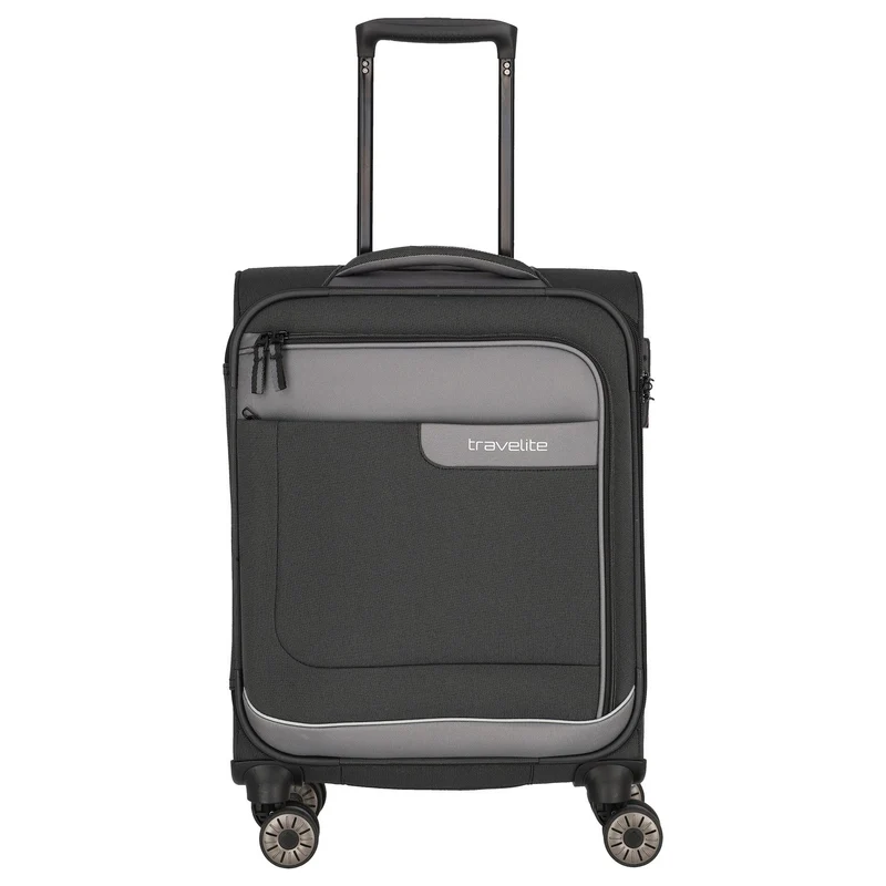 Travelite Viia - 4-Rollen-Kabinentrolley S 55 cm (Schiefer)