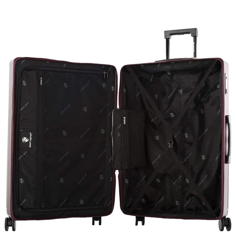 Heys SmartLuggage - 4-Rollen-Trolley L (burgundy)