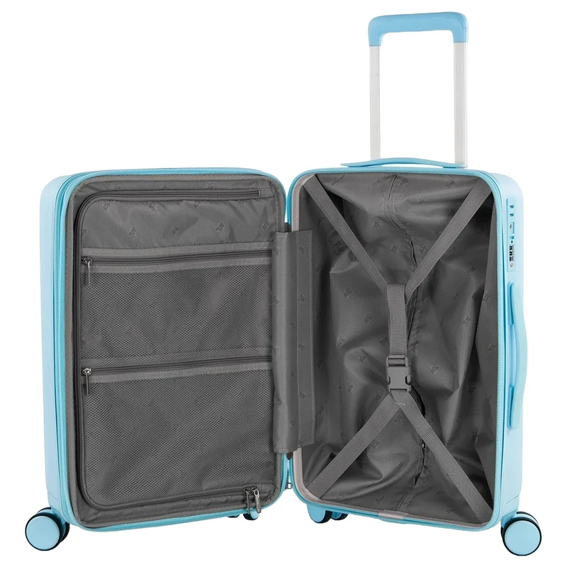 Heys Pastel - 4-Rollen-Kabinentrolley S 53 cm erw. (blue)
