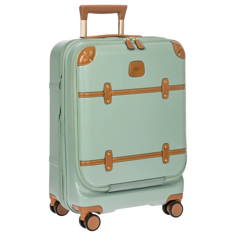Brics Bellagio - 4-Rollen-Kabinentrolley mit Vortasche S 55 cm erw. USB (eucalyptus)