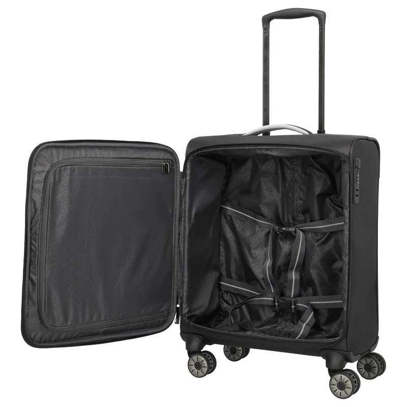 Travelite Jetpack Max - 4-Rollen-Trolley S 55 cm (schwarz)
