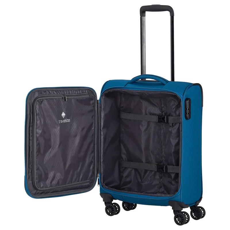 Travelite Chios - 4-Rollen-Kabinentrolley S 55 cm (petrol)