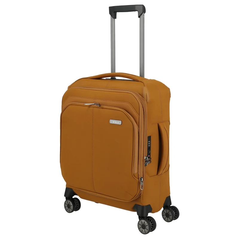 Travelite Priima - 4-Rollen-Kabinentrolley S 55 cm erw. (curry)