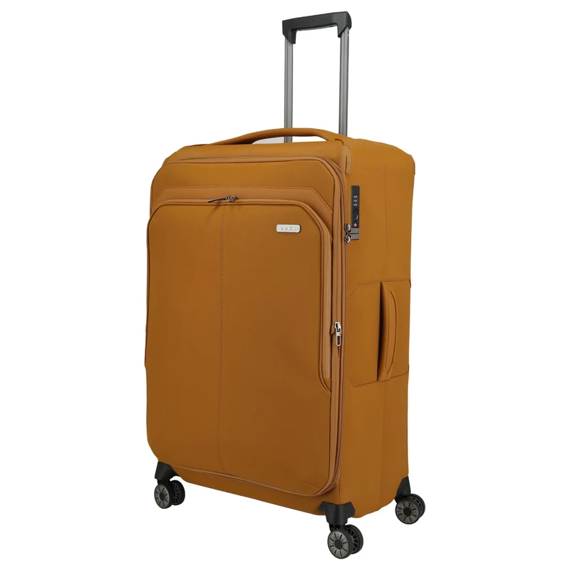 Travelite Priima - 4-Rollen-Trolley L 79 cm erw. (curry)