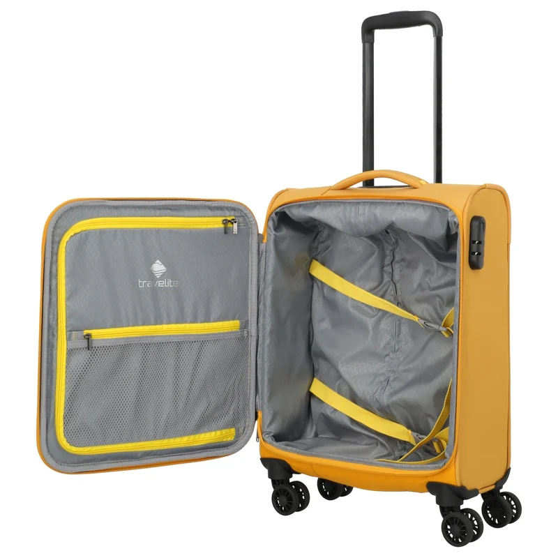 Travelite Umbria - 4-Rollen-Kabinentrolley S 55 cm (golden glow)