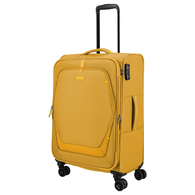 Travelite Umbria - 4-Rollen-Trolley M 67 cm erw. (golden glow)