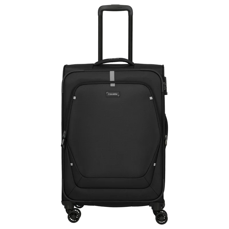 Travelite Umbria - 4-Rollen-Trolley M 67 cm erw. (schwarz)