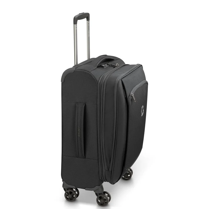 Delsey Paris Montmartre Air 2.0 - 4-Rollen-Kabinentrolley Slim Line S 55 cm (schwarz)