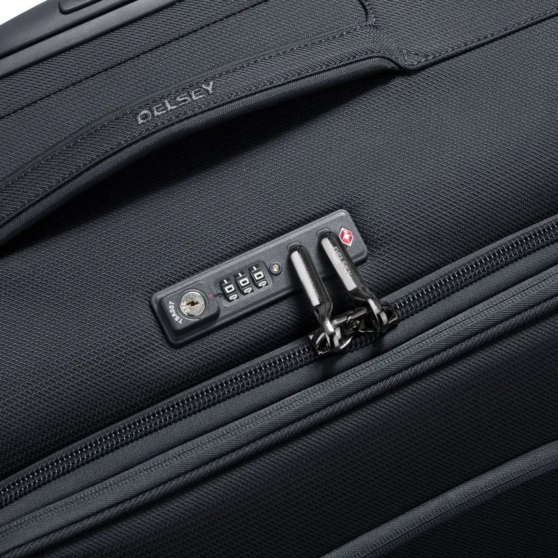 Delsey Paris Montmartre Air 2.0 - 4-Rollen-Kabinentrolley Slim Line S 55 cm (schwarz)