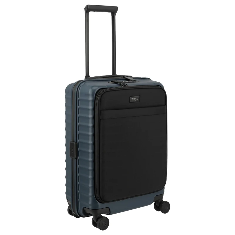 TITAN UPGRADE - 4-Rollen-Kabinentrolley S 55/23 cm mit Vortasche (midnight blue)