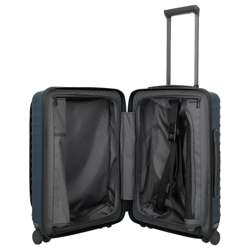 TITAN UPGRADE - 4-Rollen-Kabinentrolley S 55/23 cm mit Vortasche (midnight blue)