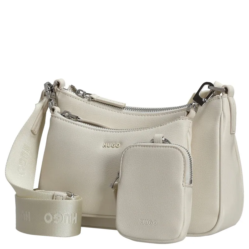 HUGO Women's Bel 2.0 - Umhängetasche 22 cm (open white)