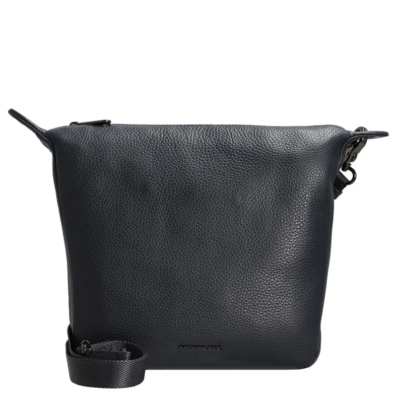 Mandarina Duck Mellow Leather - Schultertasche 28 cm (dress blue)