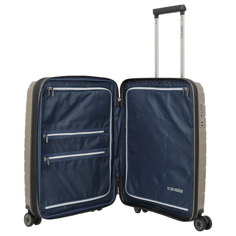 Travelite Air Base - 4-Rollen-Kabinentrolley S 55 cm erw. (champagner)