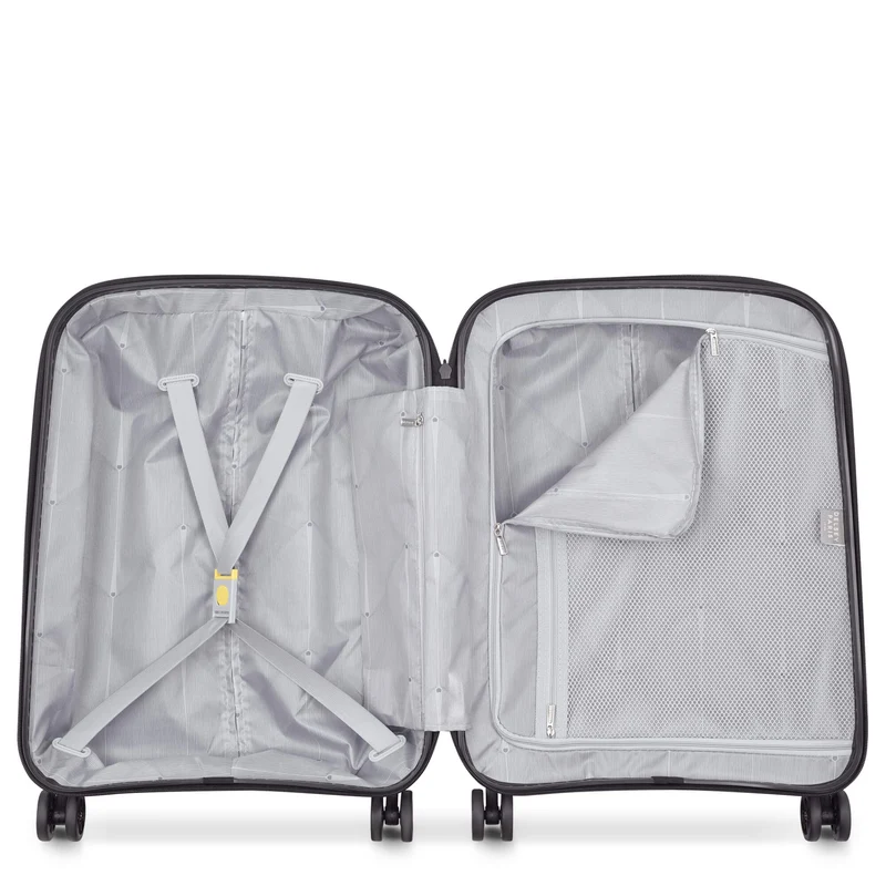 Delsey Paris Belmont Plus Slim Line - 4-Rollen-Kabinentrolley 55 cm (schwarz)