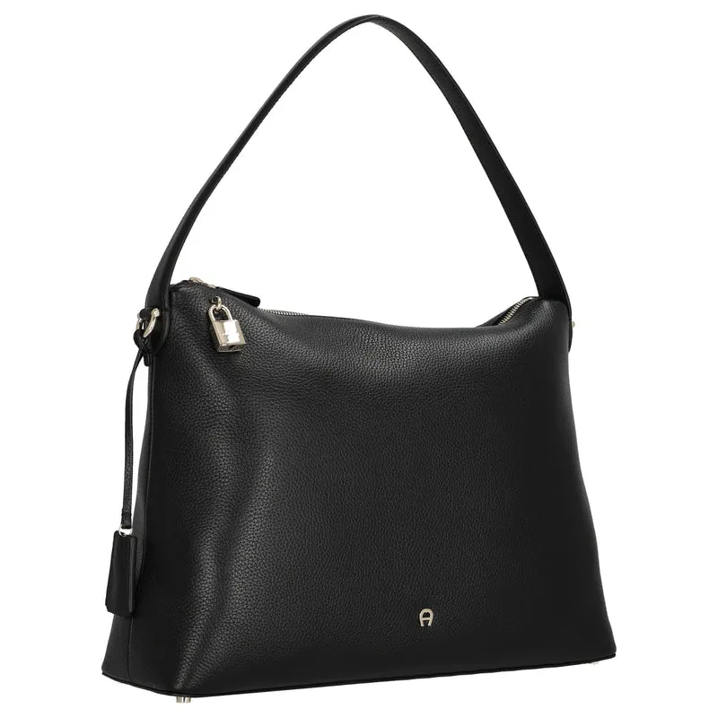 Aigner Delia - Schultertasche L 39 cm (black)