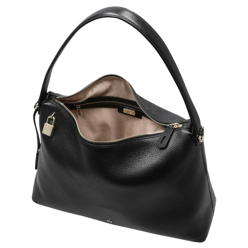 Aigner Delia - Schultertasche L 39 cm (black)