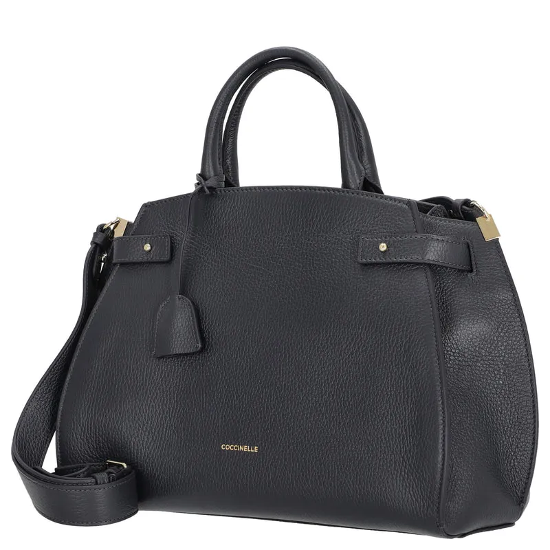 Coccinelle Kliche - Henkeltasche 36 cm (midnight blue)